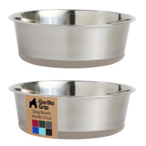 GORILLA GRIP Dog Bowls, Food B0DLPRZY9W