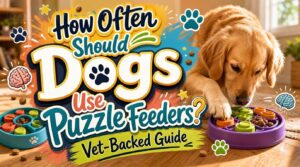how often should dogs use puzzle feeders