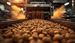 kibble is cooked and shaped kibble is cooked and shaped