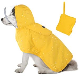 Lukovee Dog Raincoat, Adjustable Dog B0BNPJG5G4