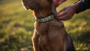 position the collar high on the neck position the collar high on the neck