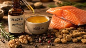 prefer specific fat sources like chicken fat or salmon oil prefer specific fat sources like chicken fat or salmon oil