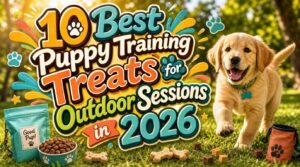 puppy training treats for outdoor training sessions