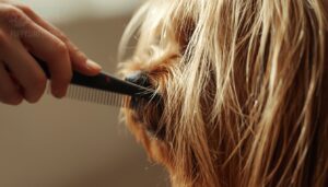 start at the hair tips start at the hair tips