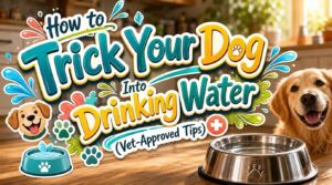 trick dog into drinking water trick dog into drinking water