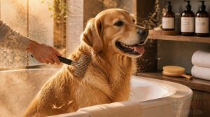 brush before bathing brush before bathing