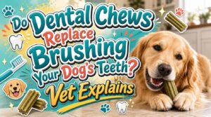 do dental chews replace brushing dogs teeth