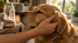 massage the ear base massage the ear base