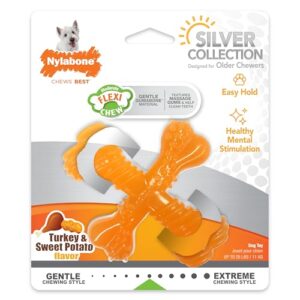 Nylabone Flexi Chew X Bone Senior B09PFC4TJT