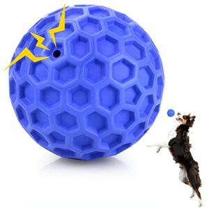 DISSKNIC Indestructible Squeaky Dog Ball, B0BWQPY7XW