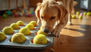 hide treats under balls hide treats under balls