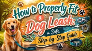 how to properly fit a dog leash