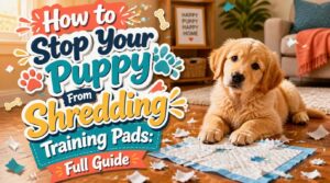 how to stop puppy from shredding training pads