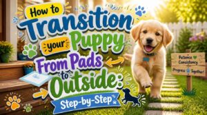 how to transition puppy from pads to outside