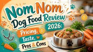 nom nom dog food review