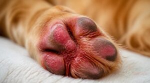 red or swollen paws red or swollen paws