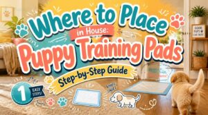 where to place puppy training pads in house