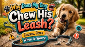 why does my dog chew his leash why does my dog chew his leash